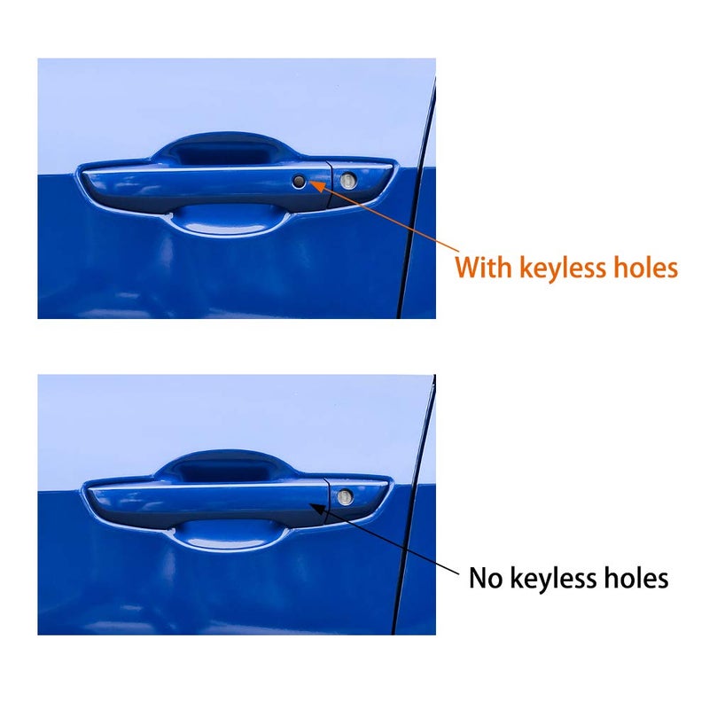 ثينيس غطاء مقبض باب من ألياف الكربون سيفيك من الجيل العاشر من ثينيس ديكور خارجي متوافق مع هوندا سيفيك 2017 2018 2019 2020 2021 مع أزرار دخول ذكية - Image 5